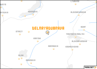 map of Del\