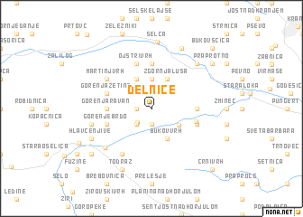 map of Delnice