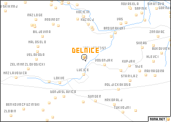 map of Delnice