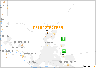 map of Del Norte Acres