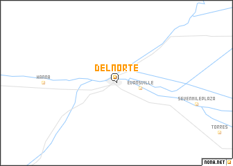 map of Del Norte