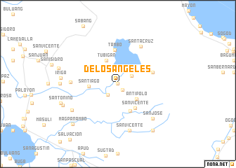 map of De los Angeles