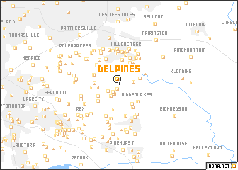 map of Del Pines