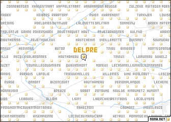 map of Delpré