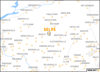 map of Delps