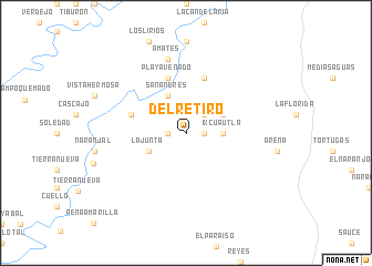 map of Del Retiro