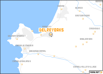 map of Del Rey Oaks