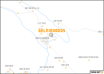 map of Del Rio Woods