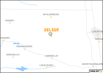 map of Del Sur