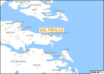 map of Deltaville