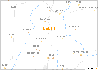 map of Delta