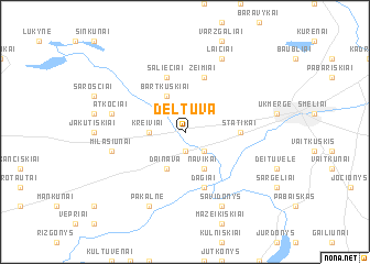 map of Deltuva