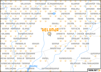 map of Delunja