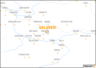 map of Delureni