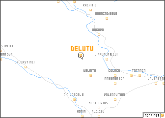 map of Deluţu
