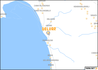 map of Delvār