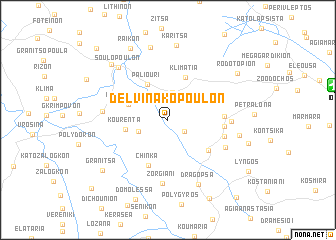 map of Delvinakópoulon