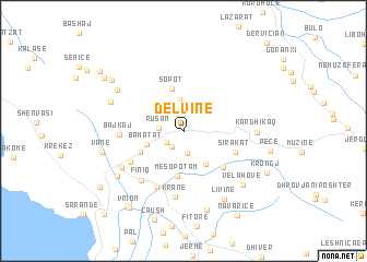 map of Delvinë