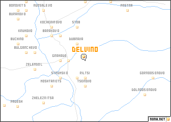 map of Delvino