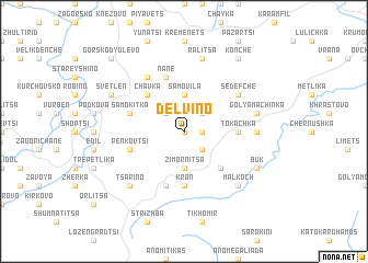 map of Delvino