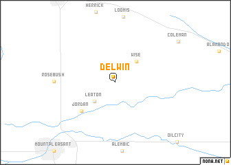 map of Delwin