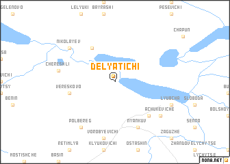 map of Delyatichi