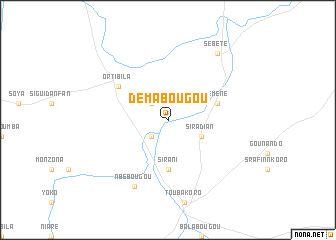 map of Démabougou