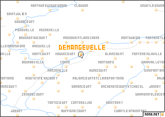 map of Demangevelle