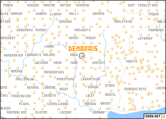 map of Démarais