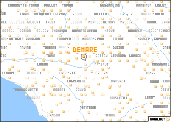 map of Démare