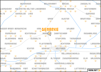 map of De Marke