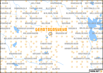 map of Dematagaswewa