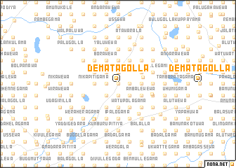 map of Dematagolla