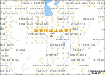 map of Dematagollegama