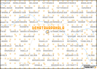 map of Dematawa Pahala