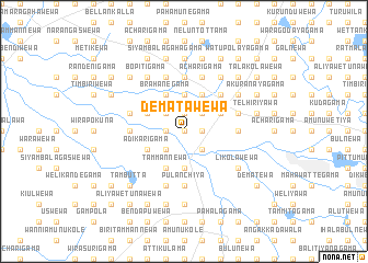 map of Dematawewa