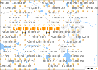 map of Dematawewa