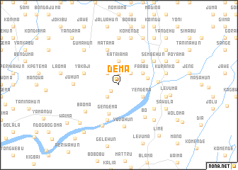 map of Dema