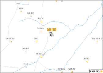 map of Déma