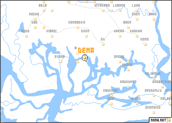 map of Dema