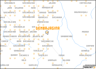 map of Demba Jágina