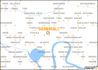 map of Demba Kali