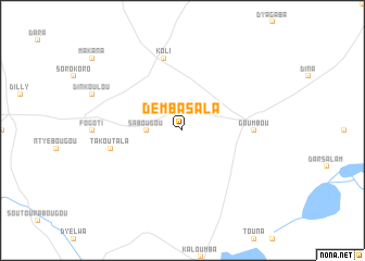 map of Demba Sala