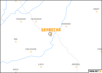 map of Dembechʼa