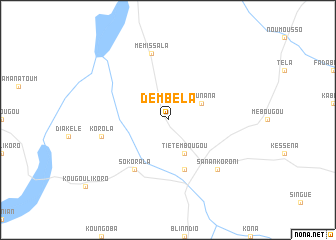 map of Dembéla