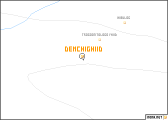 map of Demchig Hiid