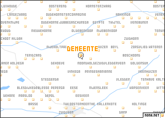 map of De Meente