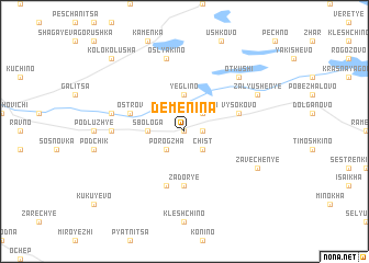 map of Demenina