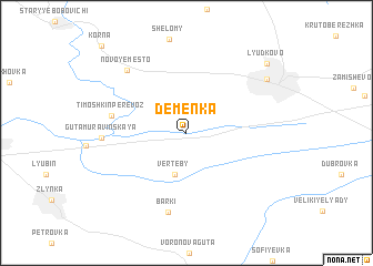 map of Demenka