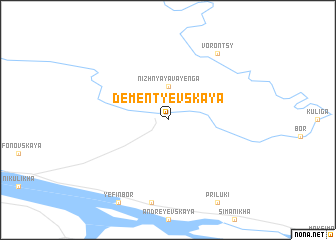 map of Dement\